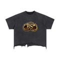 Vintage Wash Boxy Distressed Hem T-Shirt